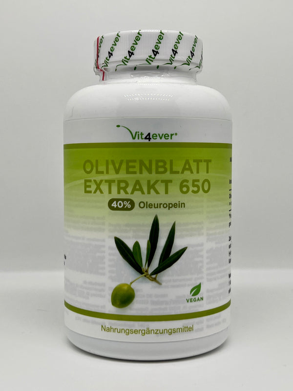 Vitaminversand Olivenblatt Extrakt 650mg - 180 Kapseln